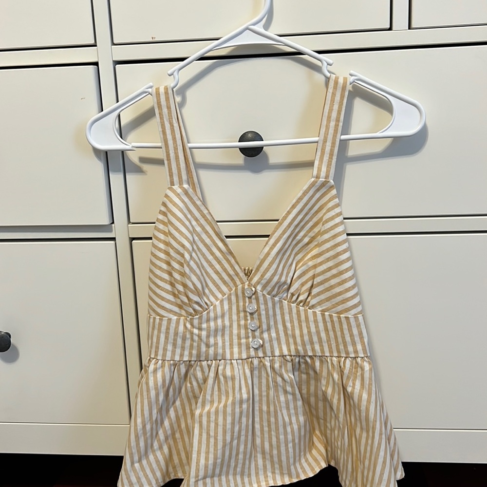 Yellow striped tank
